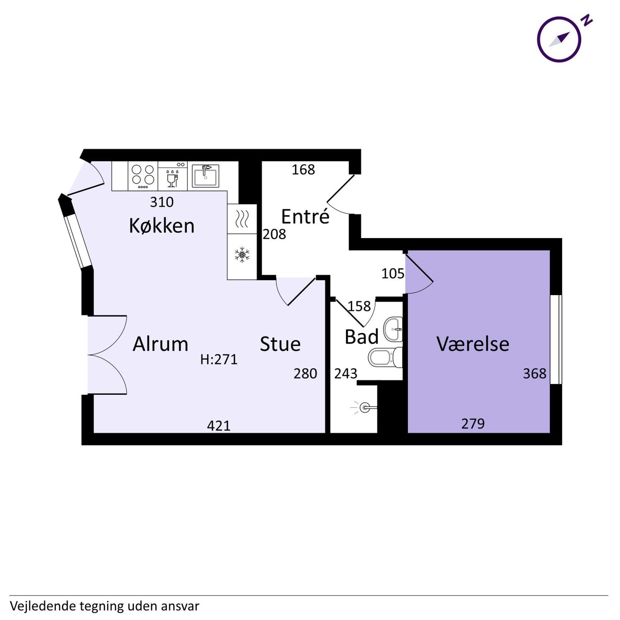 Apartamento Nyistandsat 1br Lejlighed I Hjertet Af Norrebro *